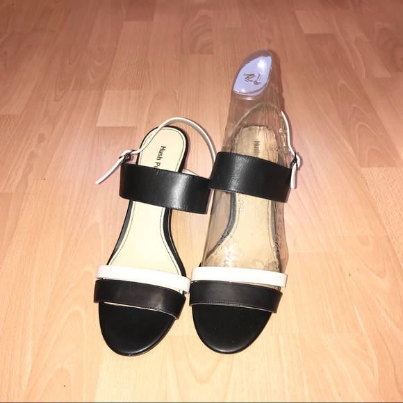 Hush Puppies Molly Malia Sandals Black Off White size 12 - Picture 7 of 8